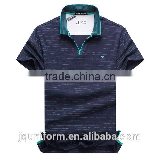 2016 New Mens short Sleeve 100% Cotton Collar Polo Shirt/T-Shirt wholesale