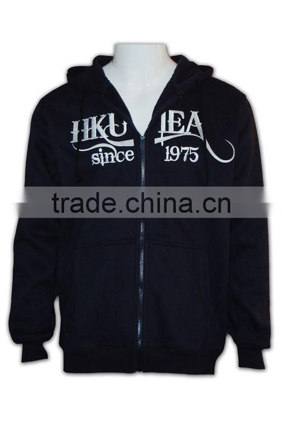 2015 good quality wholesale cheap basic black lightweight hoody
