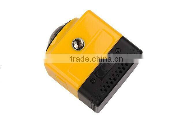 2016 Newest 360 degrees sport action 1080P 30fps mini camera WiFi H.264 Panorama Camera 360x220 Large Panoramic Video Camera