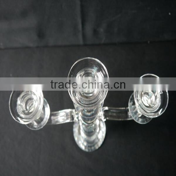 Hot Sale !!! Unique crystal candle holder with home decration JKC-0007