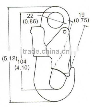 good quality snap hook for safety lanyard YL-H09