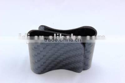 Men's Classic Double Sided Carbon Fiber Money Clip RFID blocking money clip