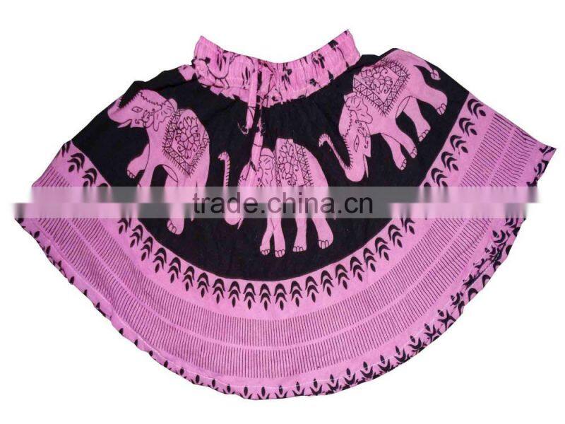 Indian Cotton Young Girls Mini Skirt