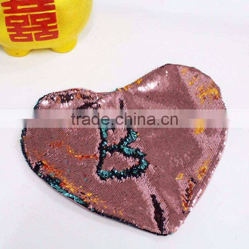 Mermaid Pillow Cases Magical Color Changing Sequin Throw Pillow Cover Magic Cushion