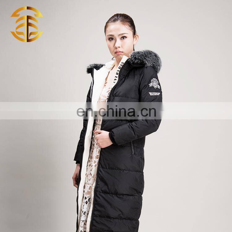 Wholesale China Long Style Women Outdoor Quilted Lady Down Jacket
