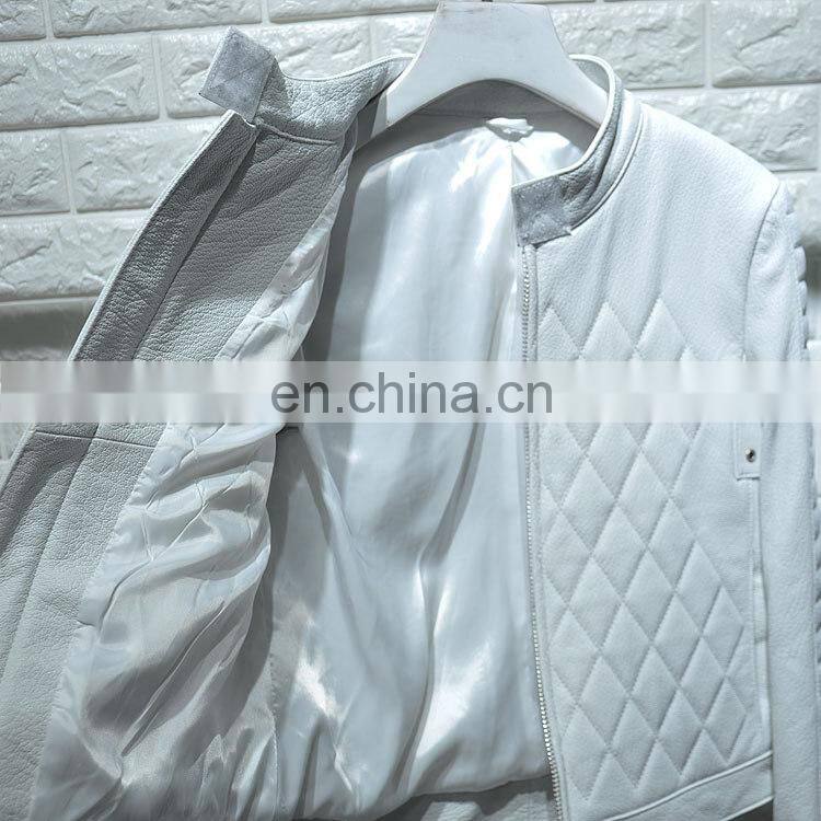 Wholesale Fashion Clothes Cheap Floral Real Leather Jacket Girl