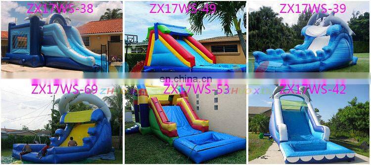 Perfect Blue Inflatable Rainbow water slide