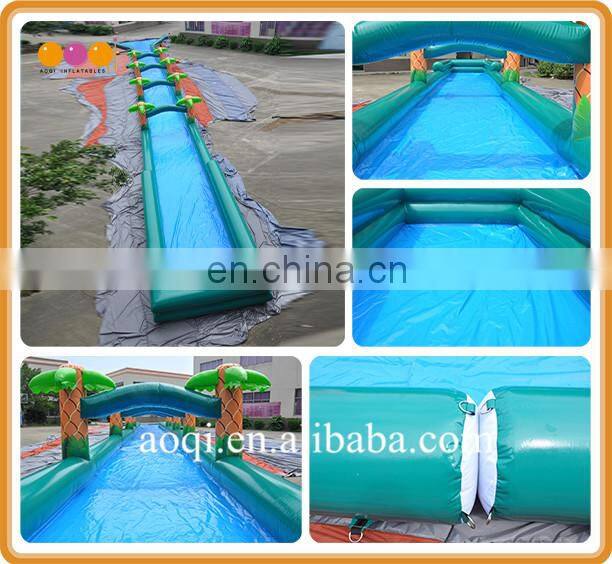 150 ft slip n slide inflatable slide the city water slide with palm tree for kids and adults