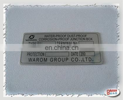 Stainless Steel Logo Plate for Elevator