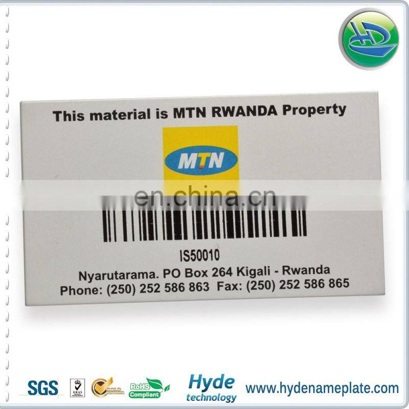 3D brand logo diamond cut metal nameplates,logo embossed aluminum/stainless steel label name plate