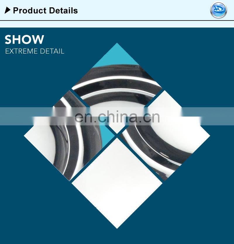 ABS Chromed Round Car Nameplate Badges Emblems, Custom Plastic Car Auto Logo Sticker