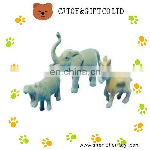 5cm PVC Flocked Animal figure as Promotional Gift