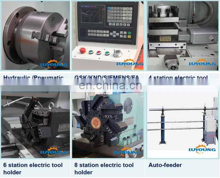 CK6432 CNC small horizontal china lathe machine for metal with servo motor