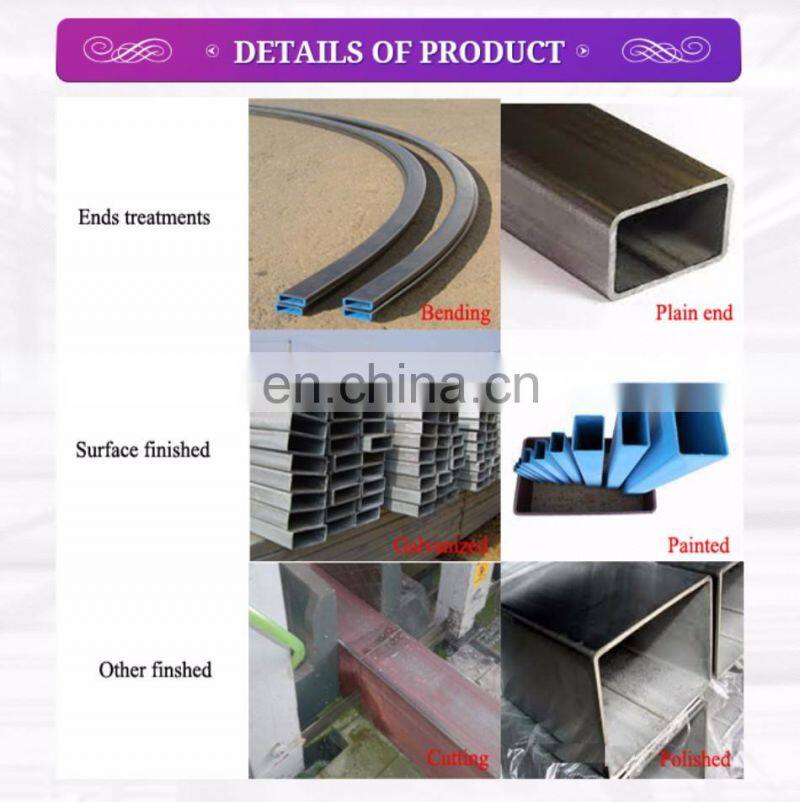 ERW square structural steel pipes and tubes