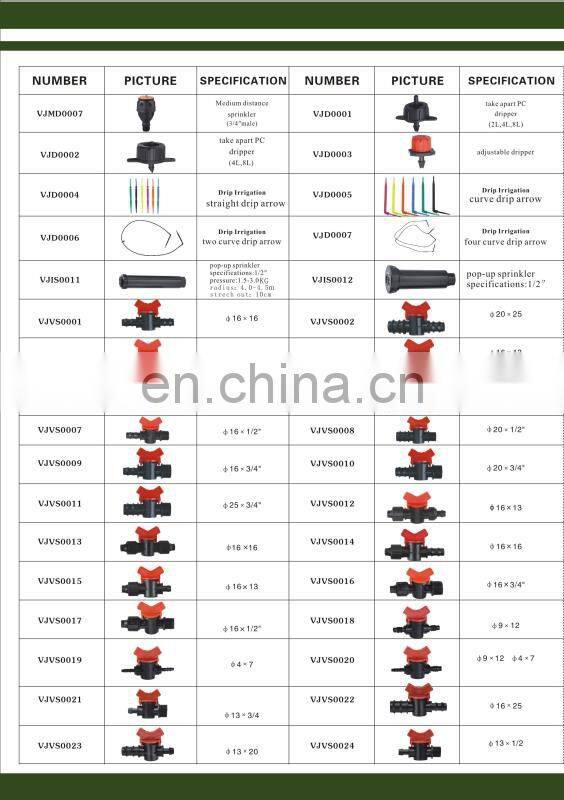 1 Sets 360 degrees Irrigation sprinklers and Bracket Connector Plastic Spike Agriculture Drip Products