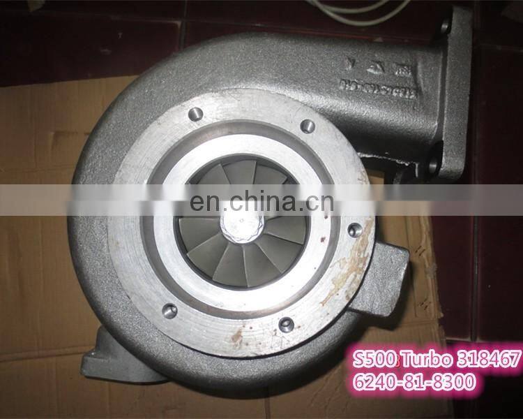 High quality turbocharger for Komatsu Gen Set P135 Engine repair parts S500 Turbo 318467 318149 6240-81-8300