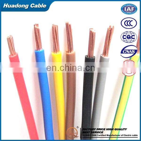 copper core earthing cable PVC insulation 50mm2 yellow green grounding cable