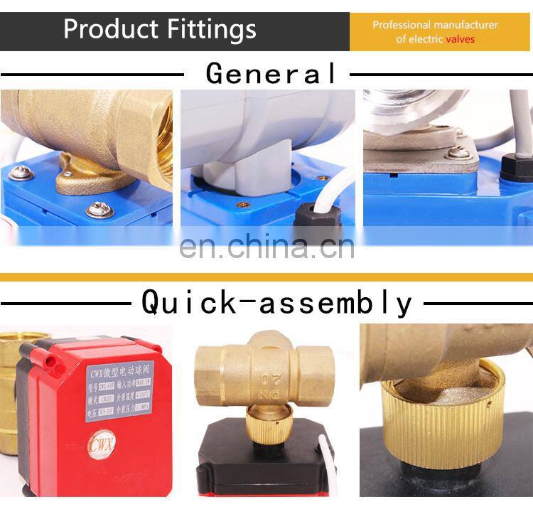 CWX-60P dn15 dn25 dc12v ac230v electric water valve  motorised valve screwfix