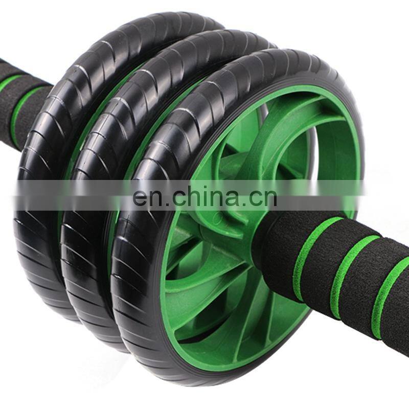 Fitness Equipment NonSlip 3 Wheel Pulley AB Roller for Home Gym Core Strength Exercise Machine