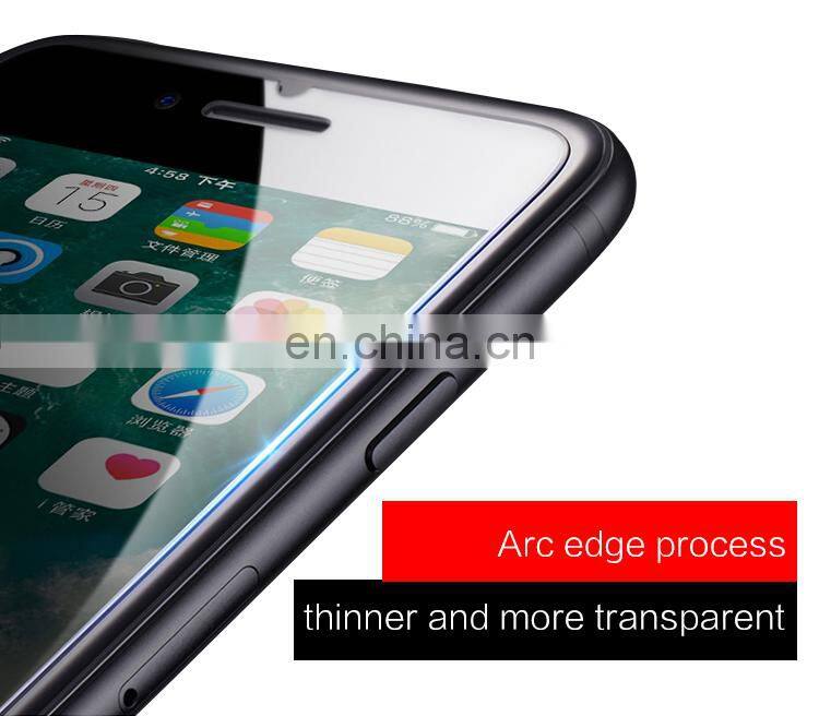 2 in 1 package For Iphone 7 X All model 0.3mm 2.5D 9H tempered glass screen protector film sheet price