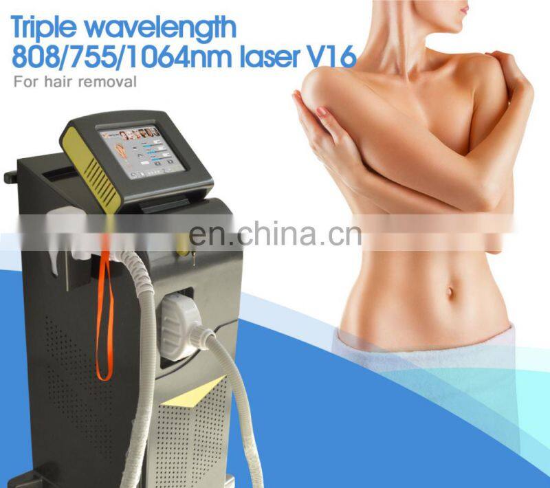 Alma Lasers Soprano ICE Platinum Speed 808 755 1064 nm Diode Laser Hair Removal Equipment For Sale