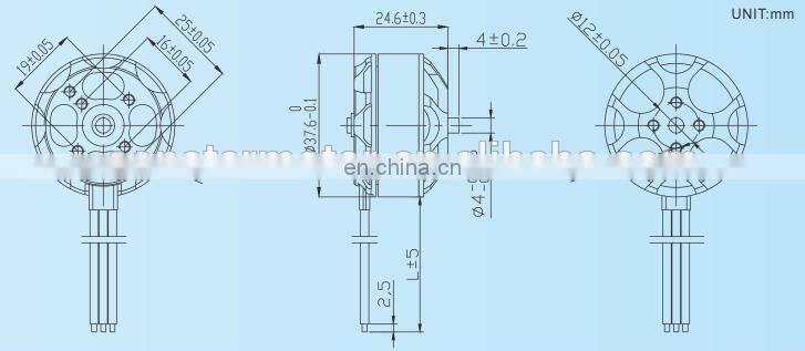 Constar 14.8V 38mm brushless dc quadcopter motor
