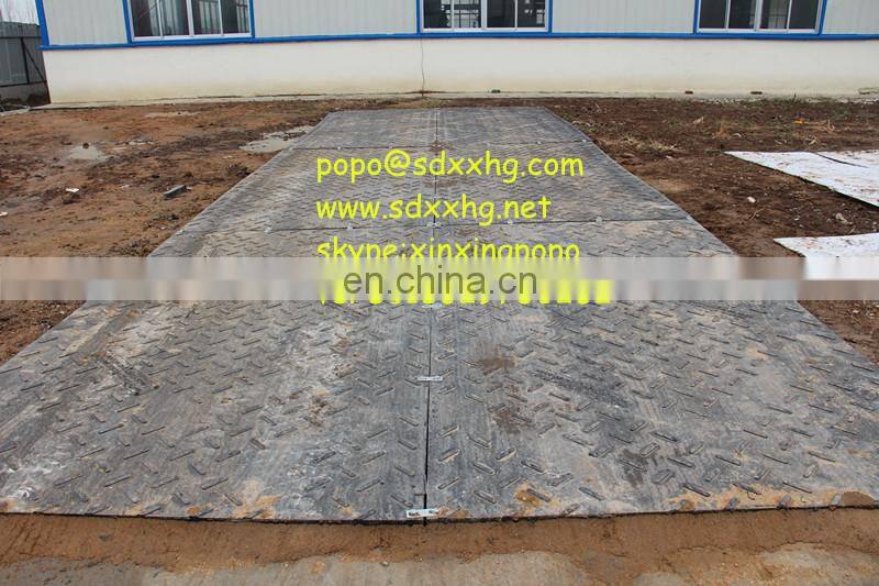 plastic pavement cover plate /construction road mat/ hdpe ground protection mats