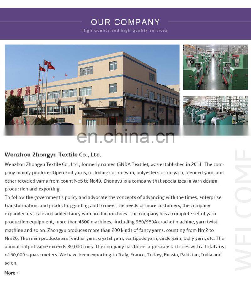 Low Price Guaranteed Quality Wholesale Chunky Dty Polyester Yarn Manufacturer
