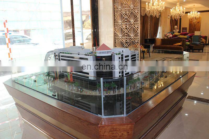 Commercial shopping mall for 3d house model display with architectural figure detailed