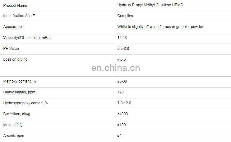 HPMC Hydroxy Propyl Methyl Cellulose