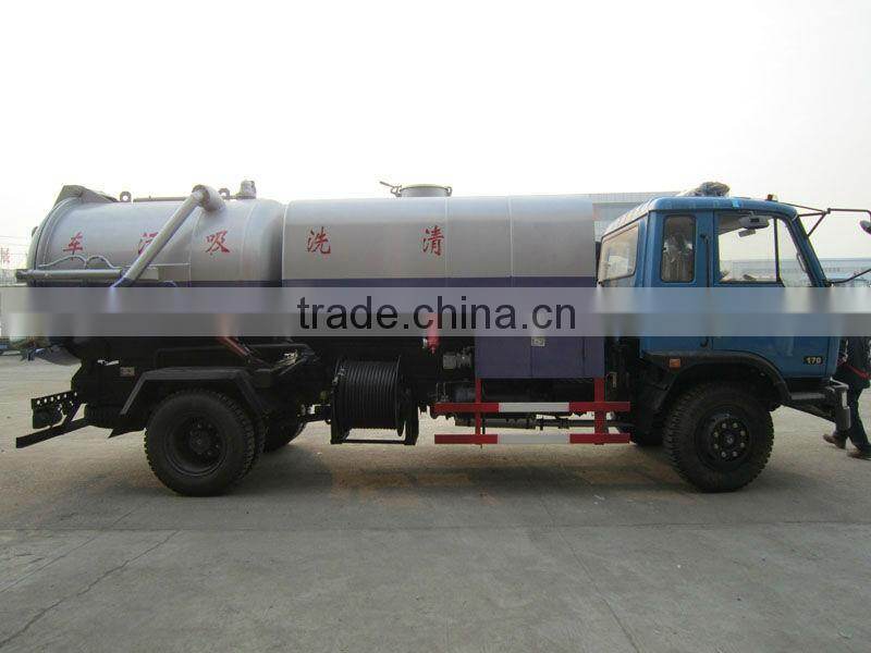 DongFeng Vacuum Suction Tanker & High Pressure Cleaning Dual Use 8000Liter