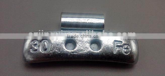 direct factory price clip on wheel balance weight holeless for truck