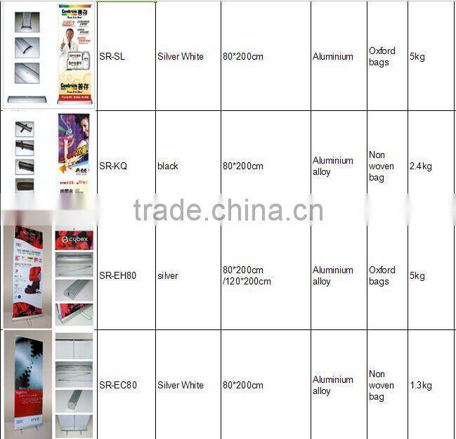 Custom advertising moving aluminium retractable roll up banner wholsale__ly