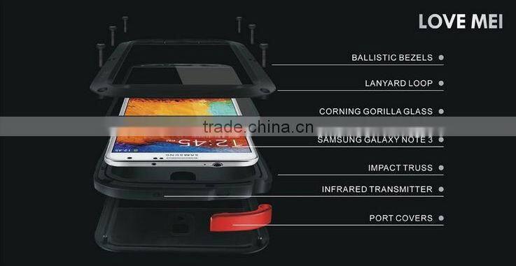 Love Mei Defender Waterproof Case for Samsung Galaxy Note 3