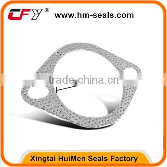 2.5" 3-BOLT HEADER MANIFOLD DOWN PIPE CATBACK TURBO EXHAUST GASKET FLANGE