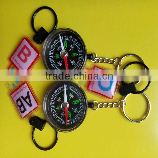 Factory Cheap promotions Fashion Compass Keychain