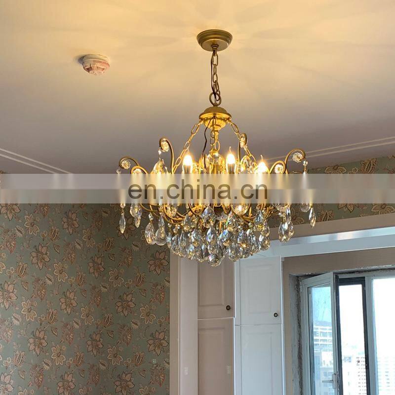 Stainless Steel and K9 Crystal for Living Room Bedroom Restaurant Dining Room 500mm Chandelier