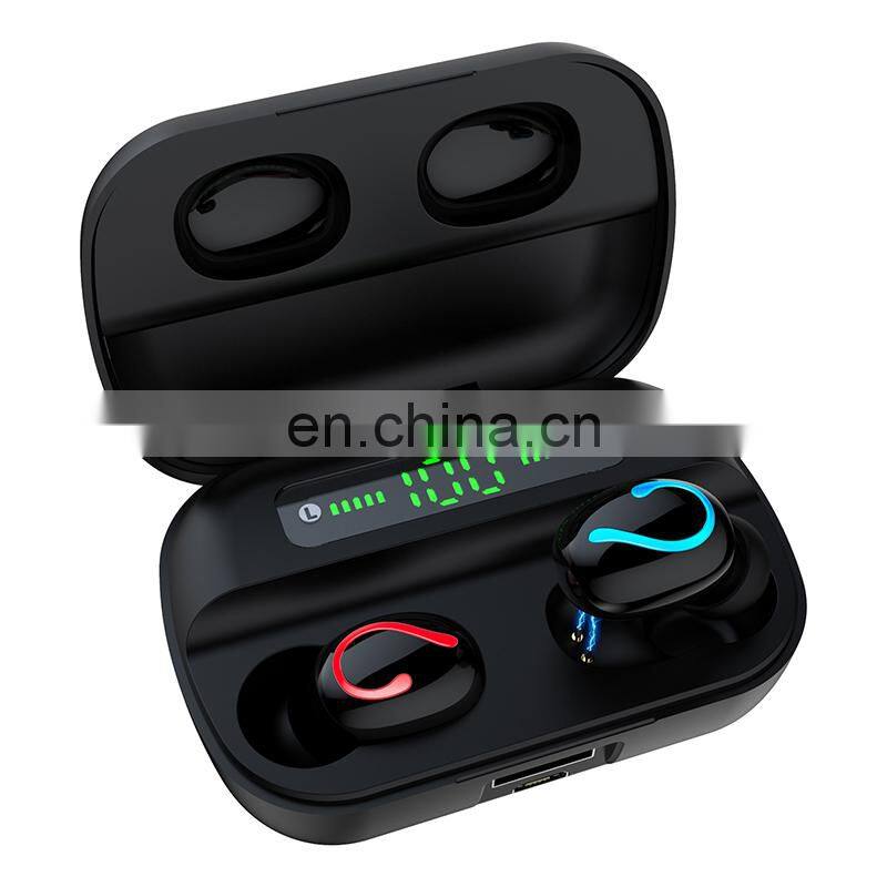 Q65 TWS true Stereo 5D headset LED Indicator waterproof earbuds Wireless tws Earphone power bank Charging Box 2600mAh