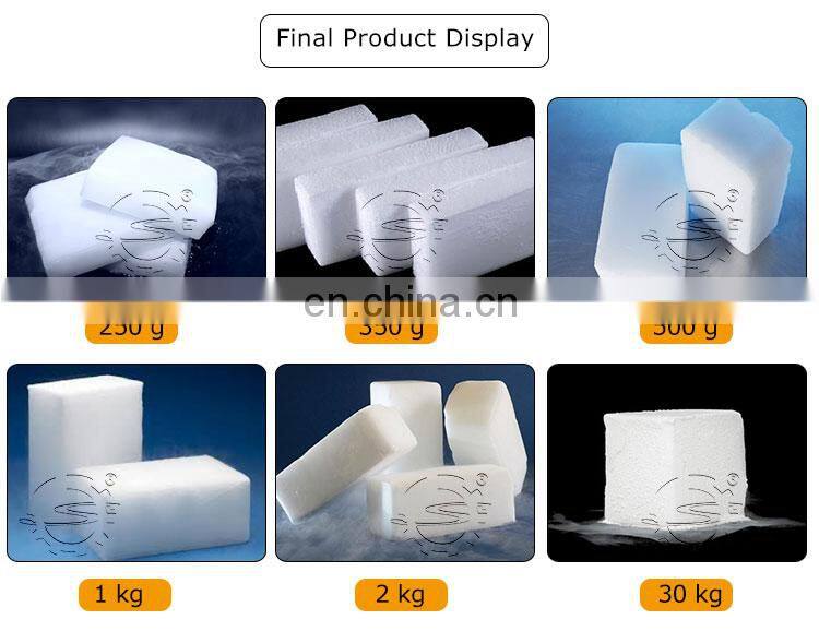 dry ice slices blocks machine producing dry ice of liquid co2