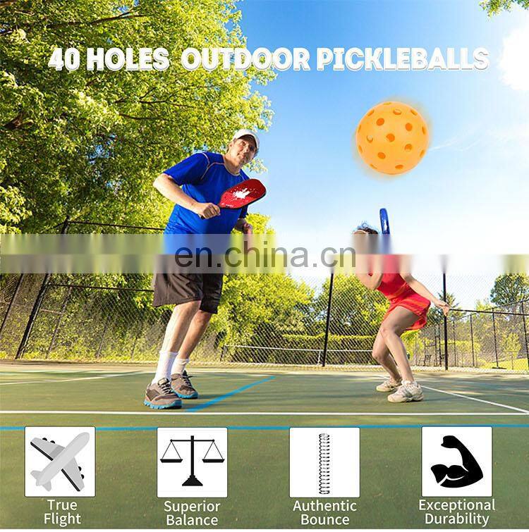 2020 New USAPA Standard Outdoor 40 Holes Pickleball Balls for Sports gift