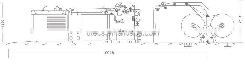 UCM1100A Industrial High Speed rotary 2 jumbo roll to sheet Automatic Paper Cross Sheeting Cutting Machine cutter