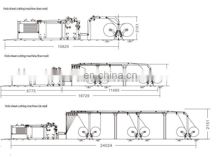 UGM1700A 4 2 6 Reel Web Guiding System Tension control High Speed Paper Roll to sheet Cutting Machine