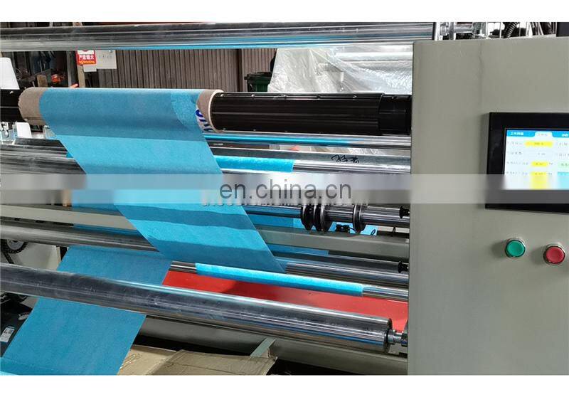 WDHC1600 Automatic Melt Blown Nonwoven Fabric dotted perforation cutting and rewinding machine