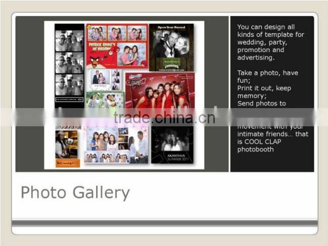 2014 New Touch Screen PhotoBooth For Wedding & Party Events