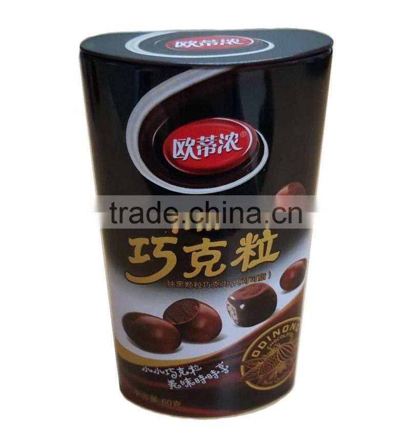 half-round shape chocolate can