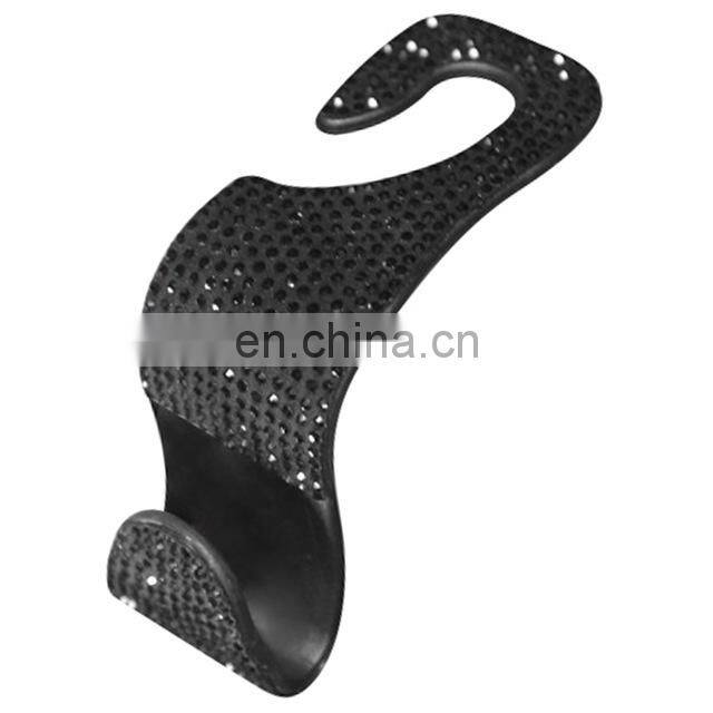 Car Seat Back Hook Diamond Bling Rhinestones Hanger Auto Back Universal Headrest Mount Storage Holder Car Interior Accessories