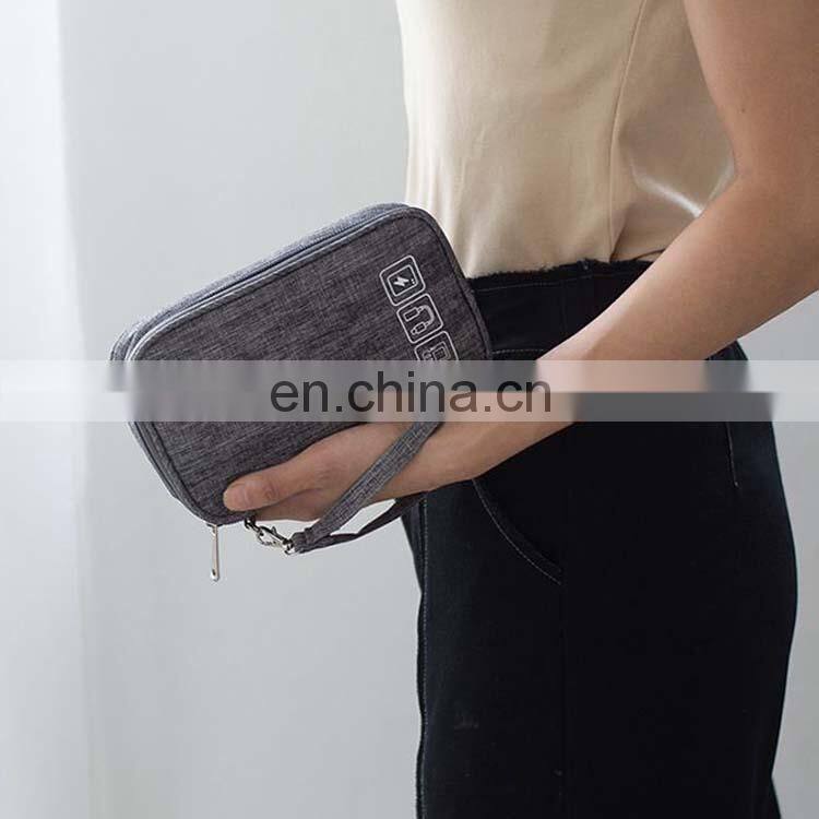 Travel Gadget Electronics Accessories Organizer Bag Portable Date USB Cable Storage Organizer Bag For Cord Charger Phone