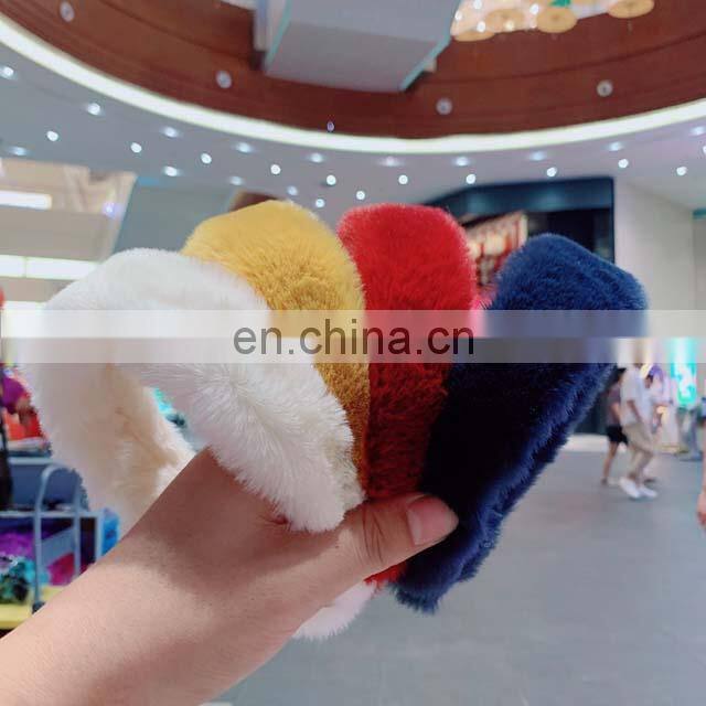 Autumn Hair Accessories Pink Fur Headband