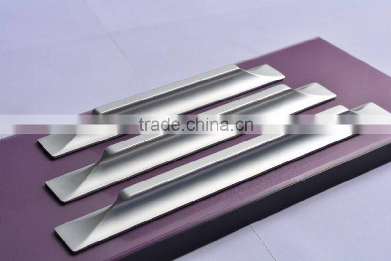 new design frosted silver anodizing aluminium door kitchen cabinet handle