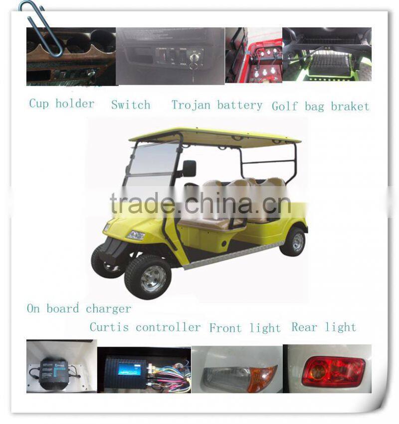 CE approved China made 4 seat electric golf cart